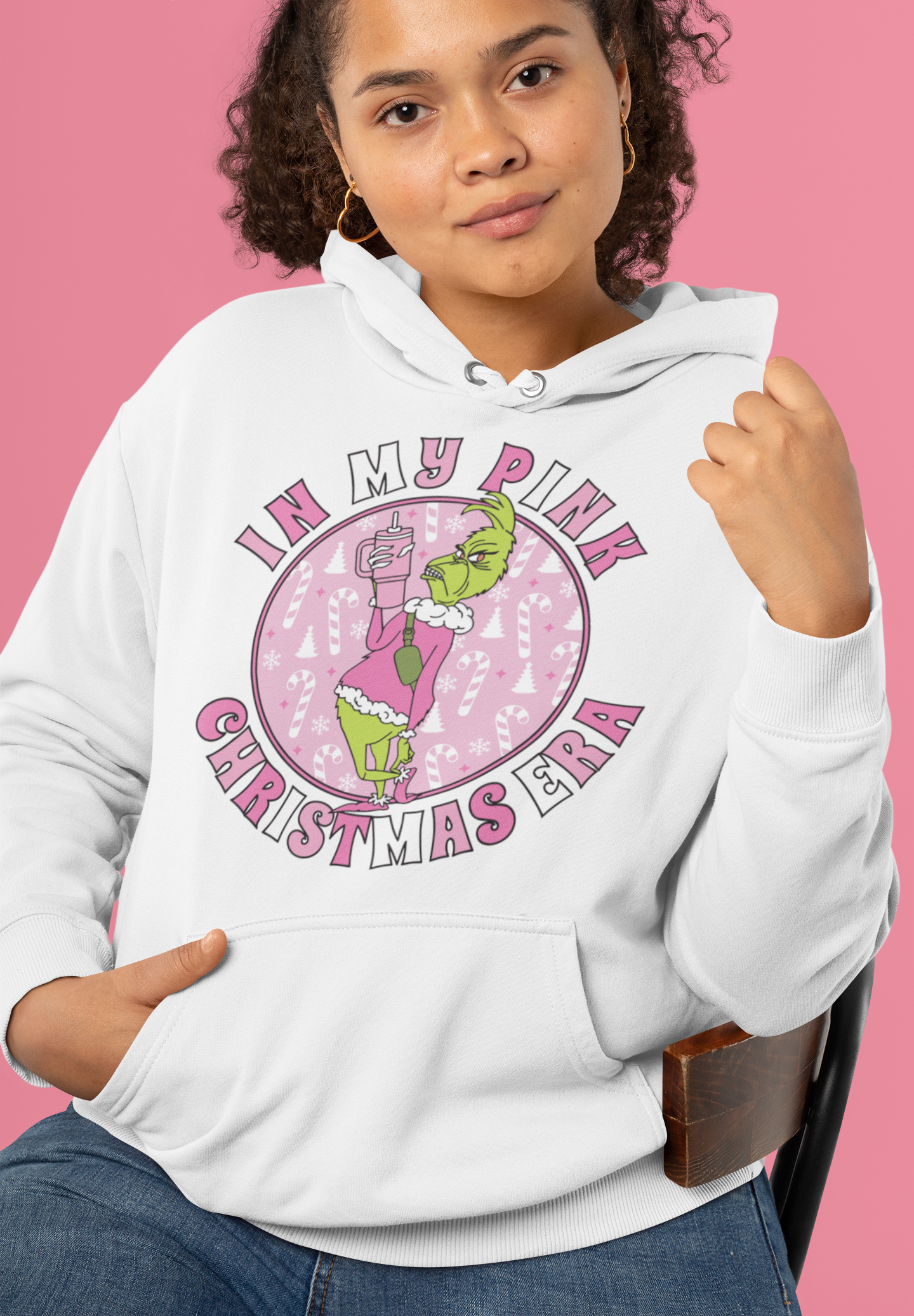 Grinch-Inspired Christmas Crewneck Sweatshirt | Cozy Holiday Apparel, Gift for Her, Christmas Sweater, Casual Wear