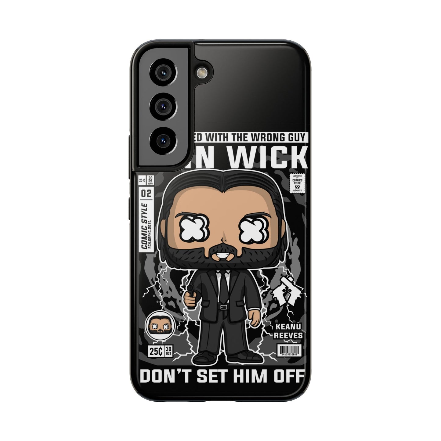 John Wick Tough Phone Case - Don't Set Him Off - Perfect for Action Movie Fans