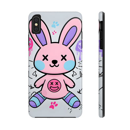 Cute Bunny Tough Phone Case - Durable Cartoon Protection