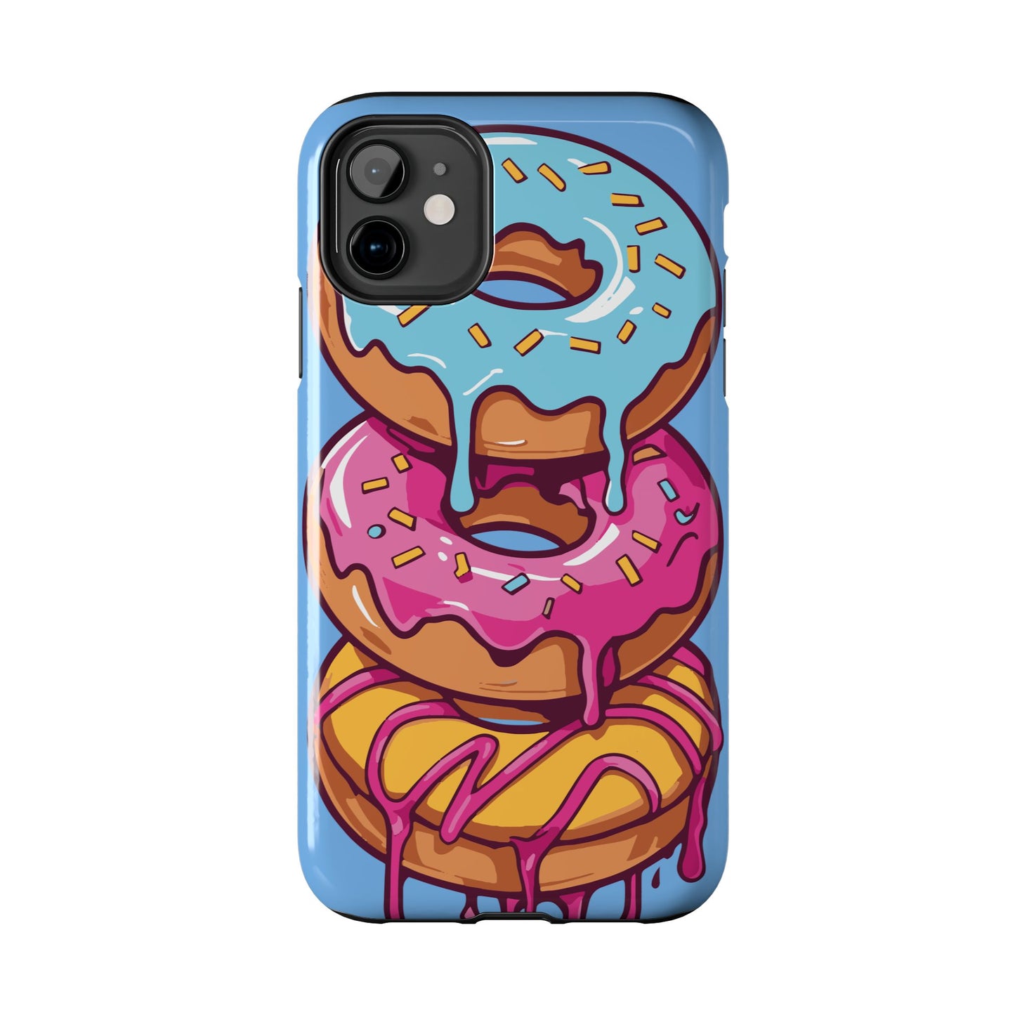 Whimsical Donut Tough Phone Case - Fun & Colorful Protection