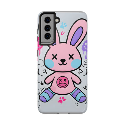 Cute Bunny Tough Phone Case - Durable Cartoon Protection