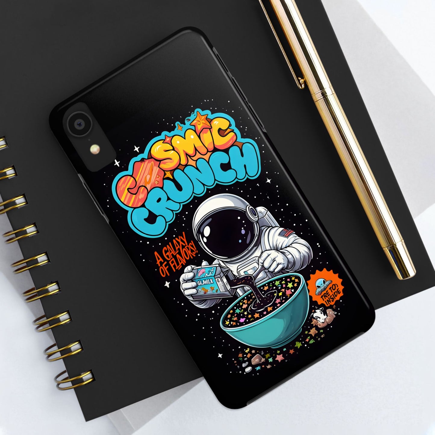 Cosmic Crunch Tough Phone Case - Galactic Vibes for Space Lovers