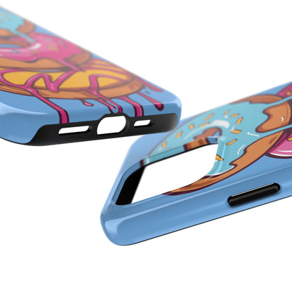 Whimsical Donut Tough Phone Case - Fun & Colorful Protection