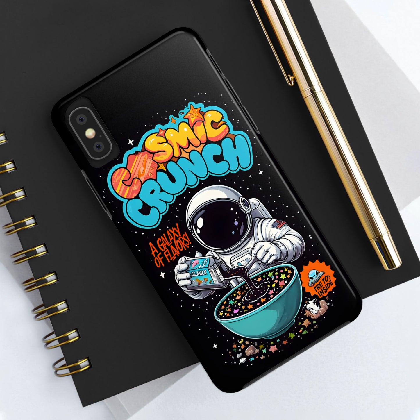 Cosmic Crunch Tough Phone Case - Galactic Vibes for Space Lovers