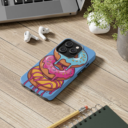 Whimsical Donut Tough Phone Case - Fun & Colorful Protection