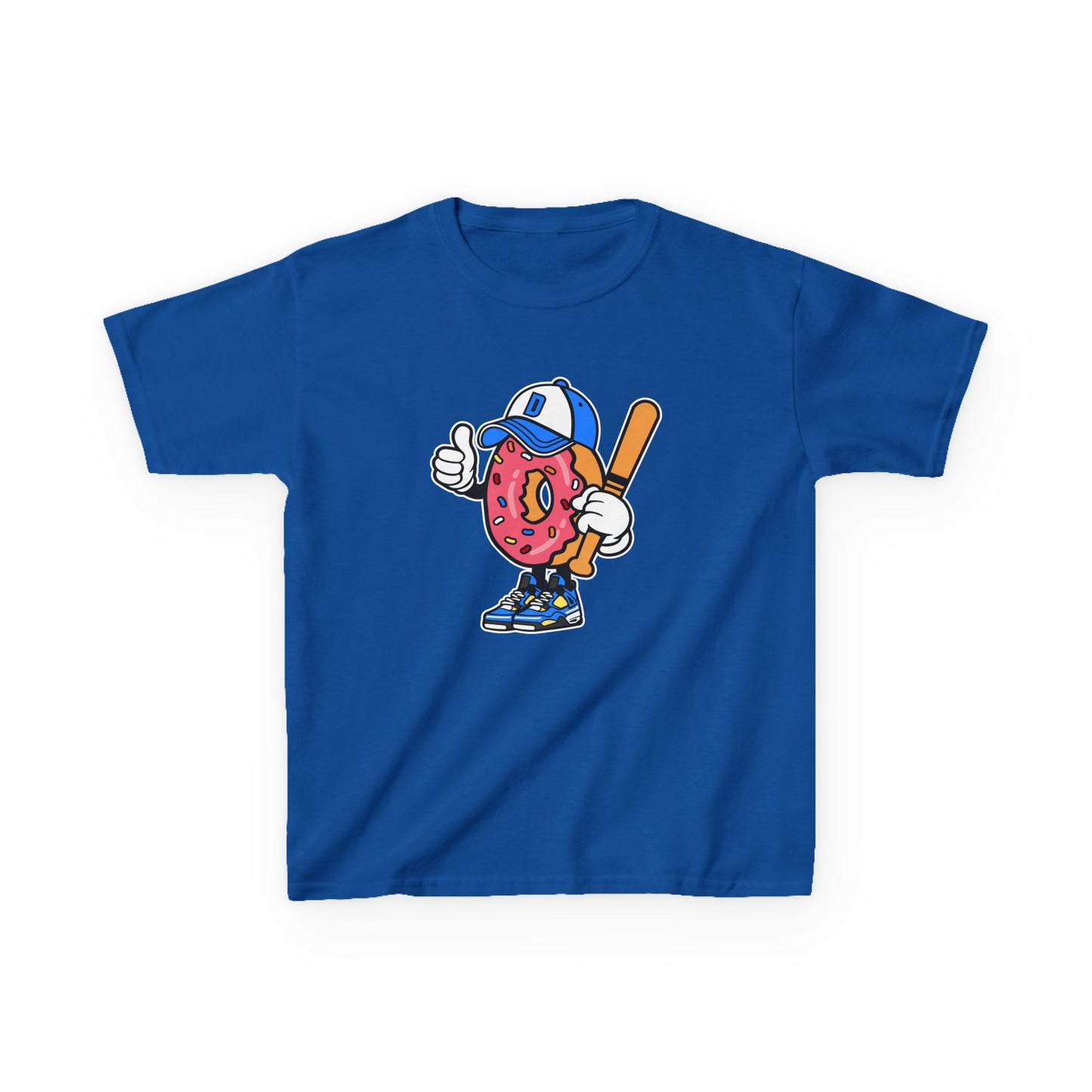 Playful Donut Kids Tee - Fun Graphic T-Shirt for Young Baseball Fans