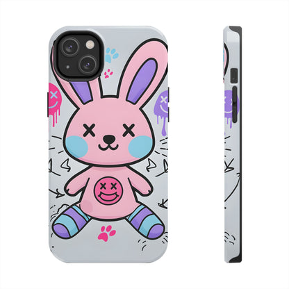 Cute Bunny Tough Phone Case - Durable Cartoon Protection