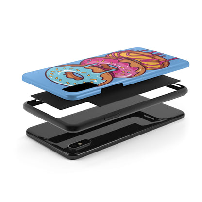 Whimsical Donut Tough Phone Case - Fun & Colorful Protection