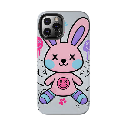 Cute Bunny Tough Phone Case - Durable Cartoon Protection