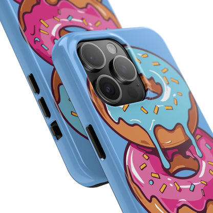 Whimsical Donut Tough Phone Case - Fun & Colorful Protection