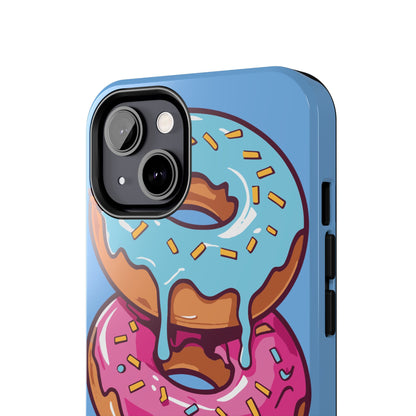 Whimsical Donut Tough Phone Case - Fun & Colorful Protection