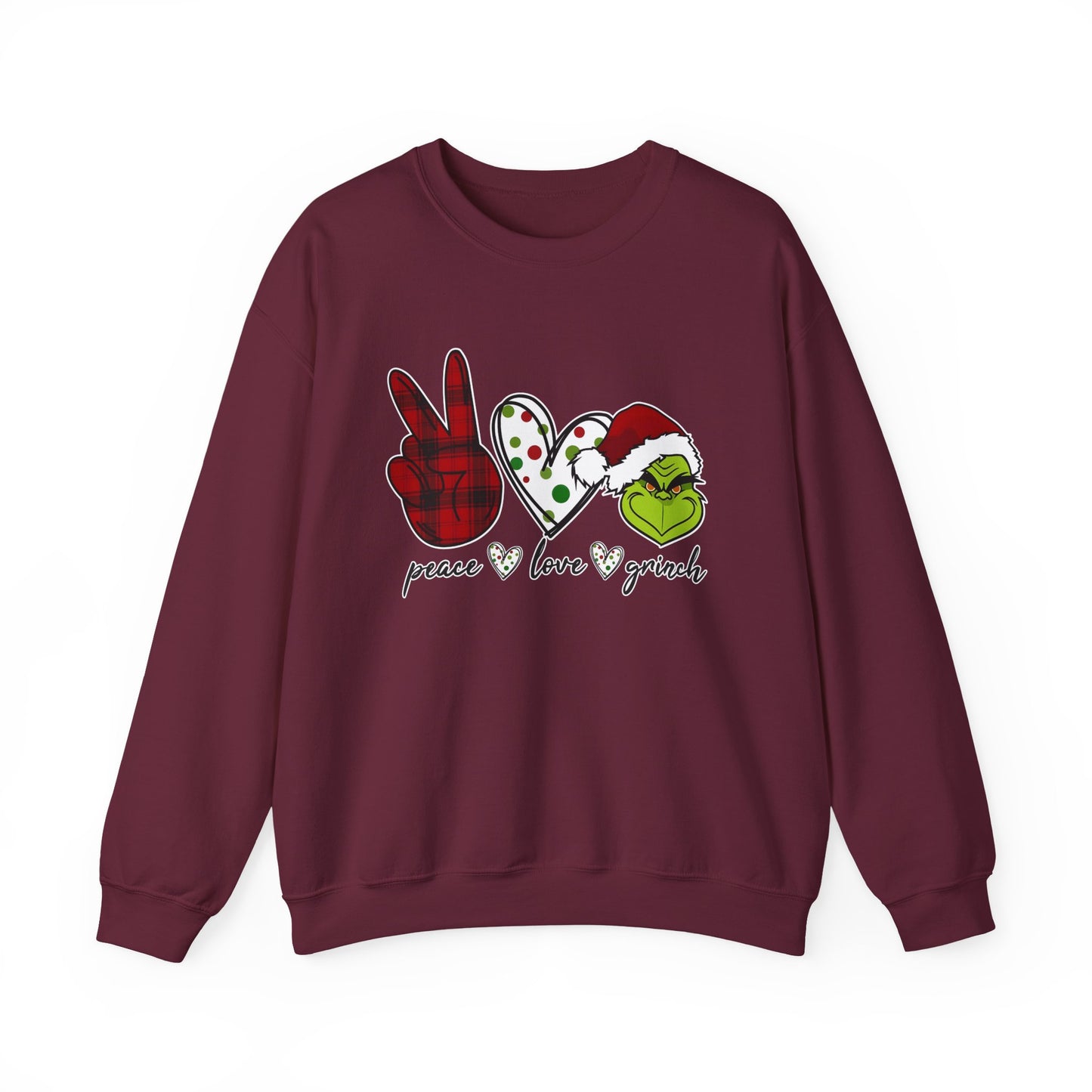 Peace Love Friends Christmas Sweatshirt, Cozy Holiday Crewneck, Unisex Christmas Gift, Festive Sweatshirt, Winter Apparel