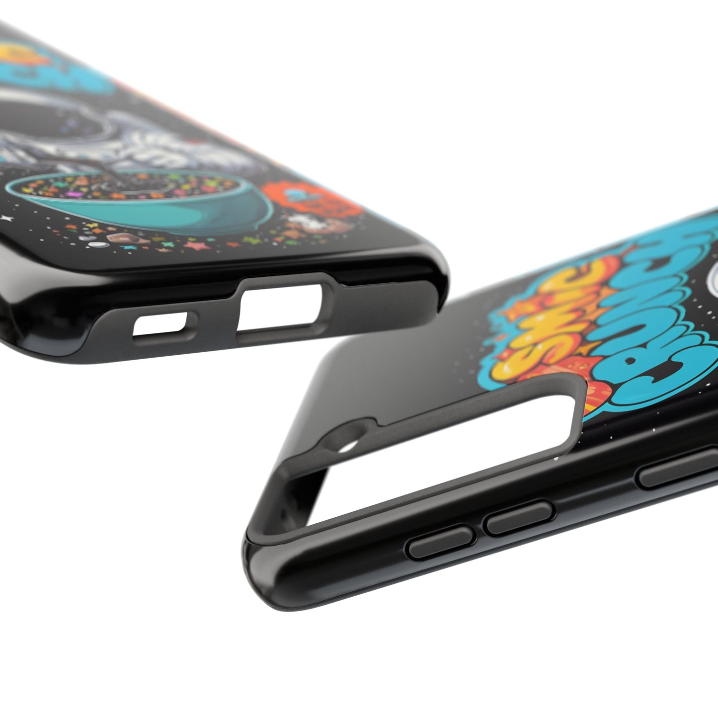 Cosmic Crunch Tough Phone Case - Galactic Vibes for Space Lovers