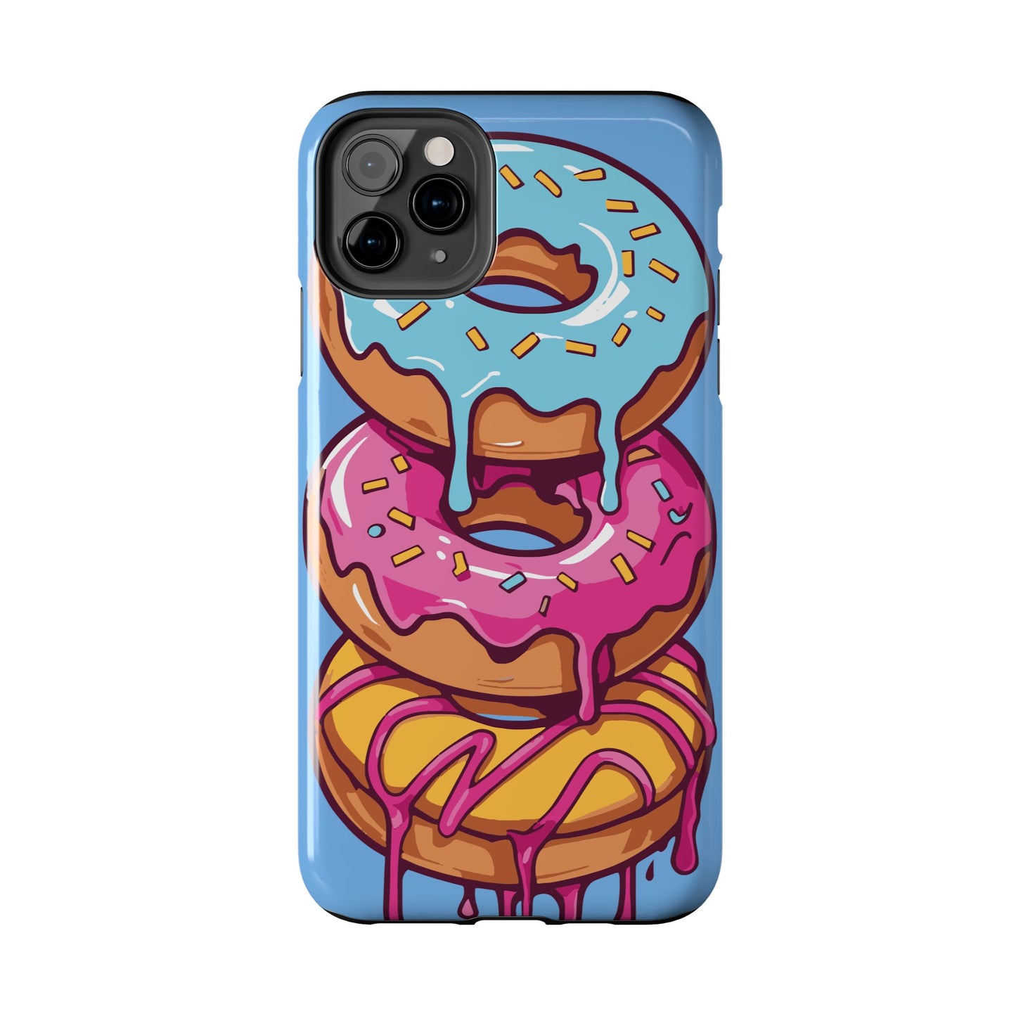 Whimsical Donut Tough Phone Case - Fun & Colorful Protection