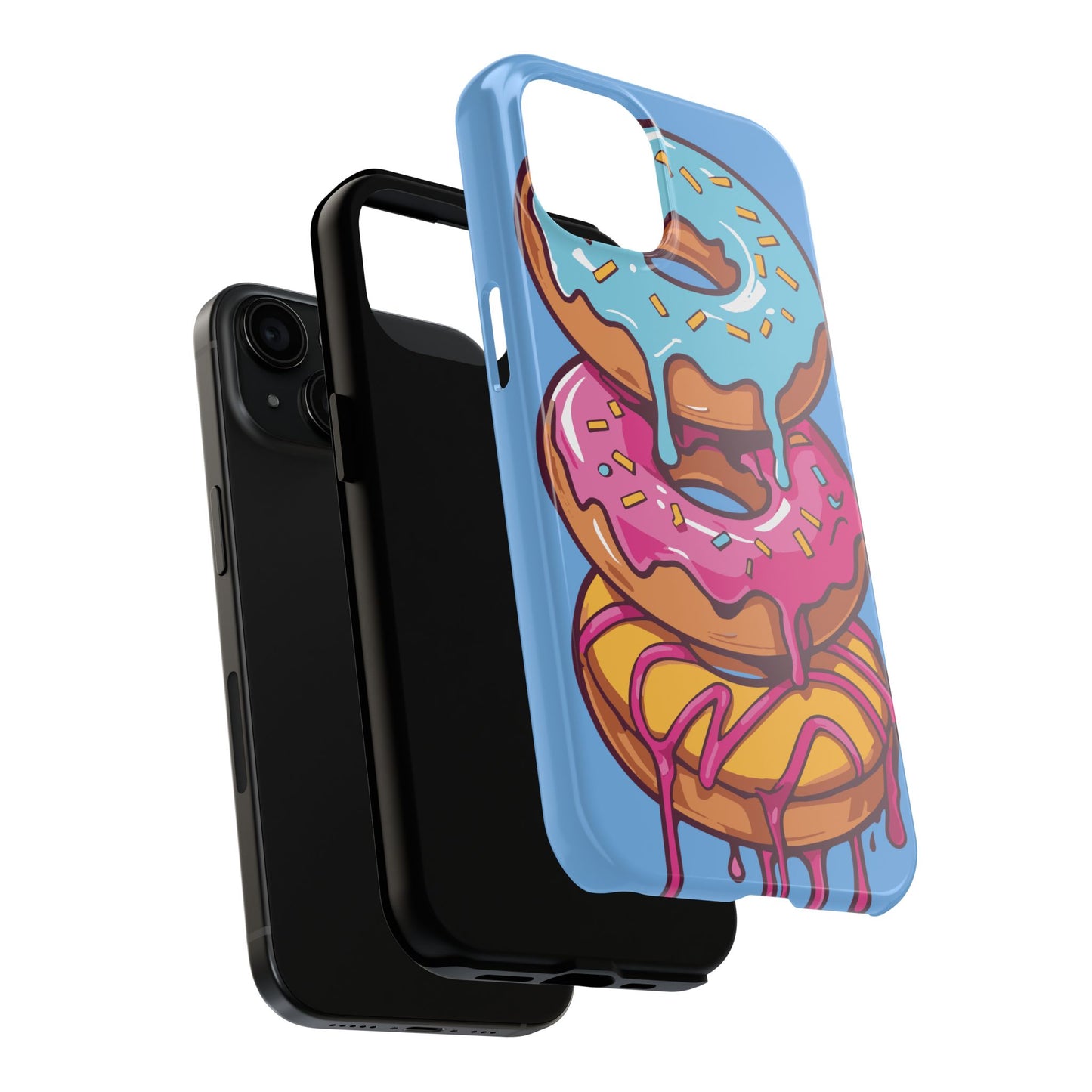 Whimsical Donut Tough Phone Case - Fun & Colorful Protection