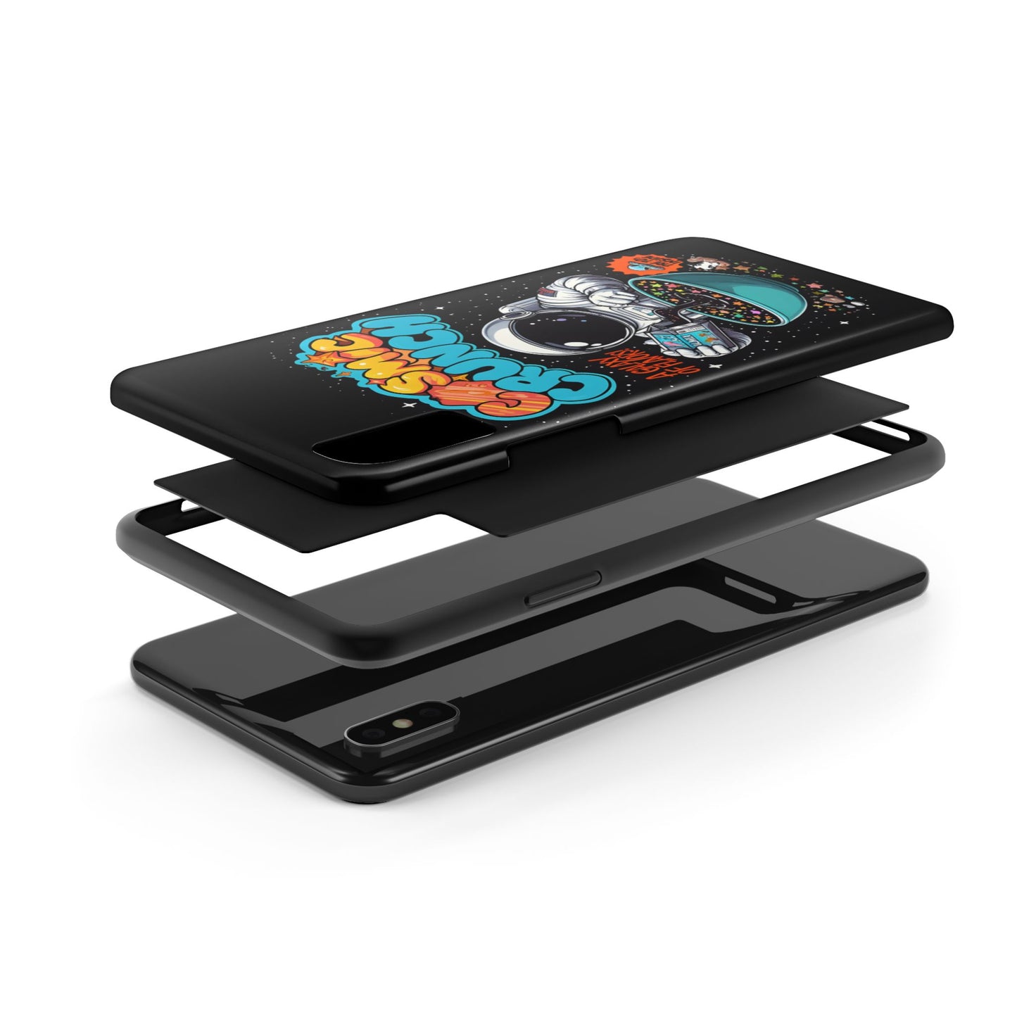 Cosmic Crunch Tough Phone Case - Galactic Vibes for Space Lovers