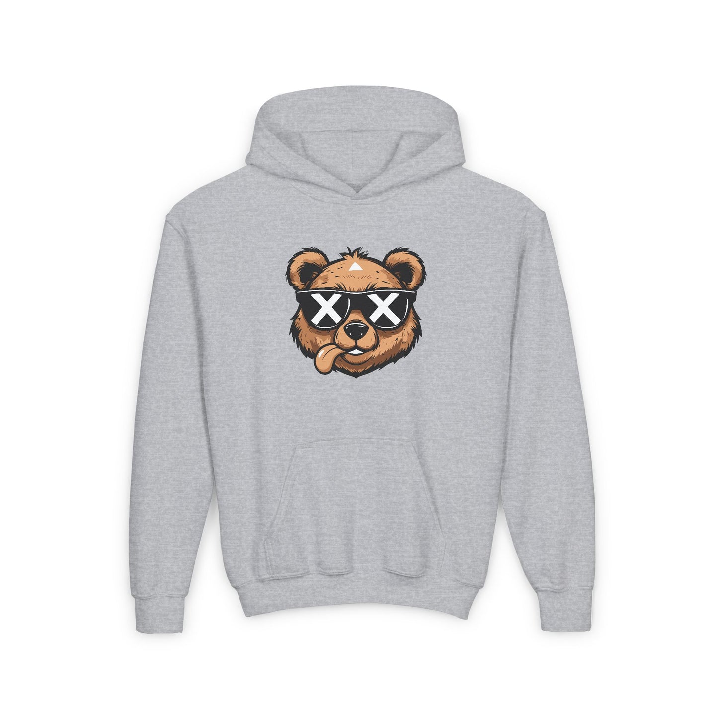 Youth Cool Bear Hoodie – Trendy and Fun Design for Kids