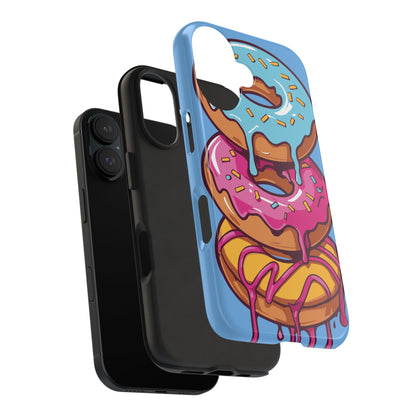 Whimsical Donut Tough Phone Case - Fun & Colorful Protection