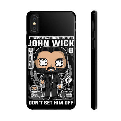 John Wick Tough Phone Case - Don't Set Him Off - Perfect for Action Movie Fans