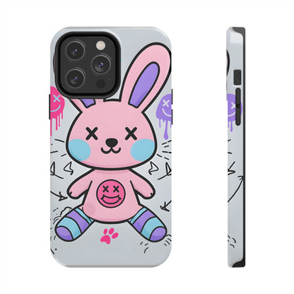 Cute Bunny Tough Phone Case - Durable Cartoon Protection