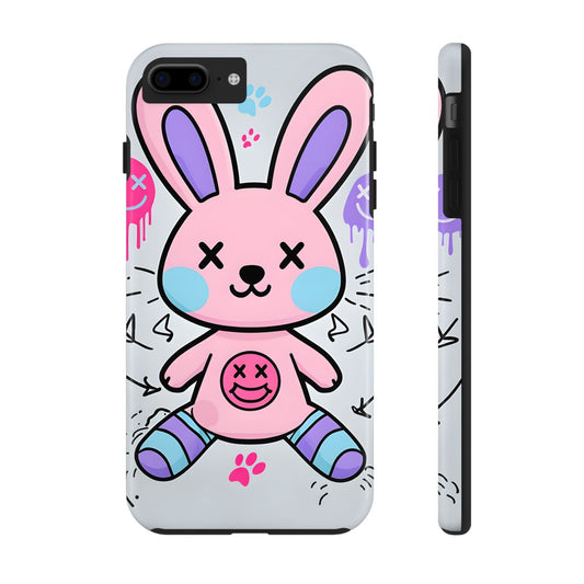 Cute Bunny Tough Phone Case - Durable Cartoon Protection
