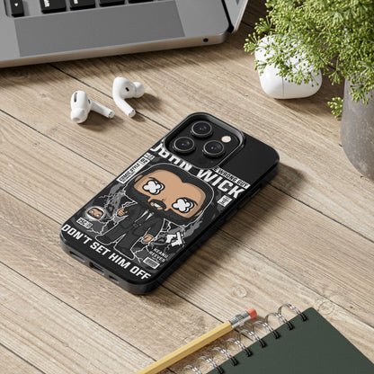 John Wick Tough Phone Case - Don't Set Him Off - Perfect for Action Movie Fans