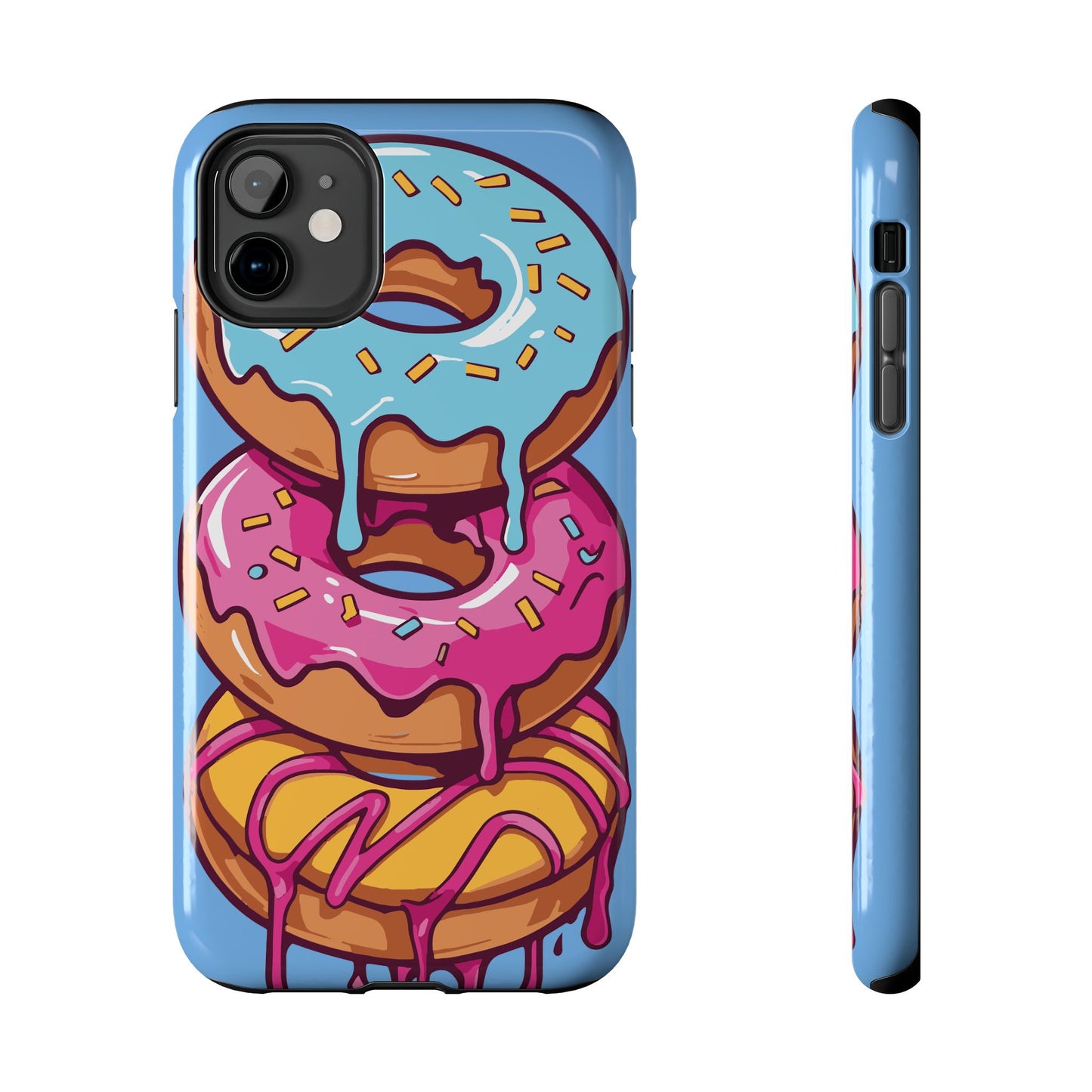 Whimsical Donut Tough Phone Case - Fun & Colorful Protection