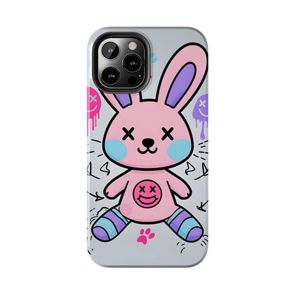 Cute Bunny Tough Phone Case - Durable Cartoon Protection