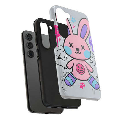 Cute Bunny Tough Phone Case - Durable Cartoon Protection