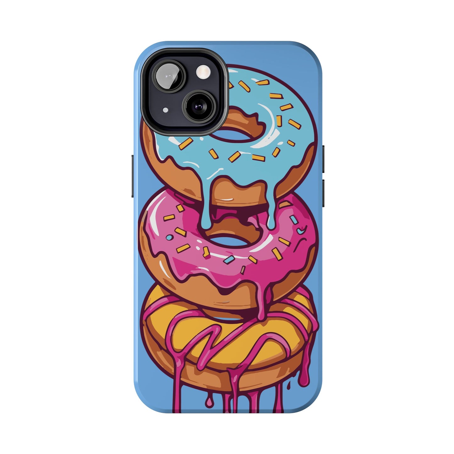 Whimsical Donut Tough Phone Case - Fun & Colorful Protection
