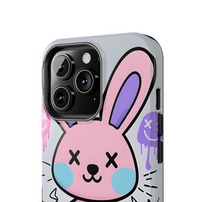 Cute Bunny Tough Phone Case - Durable Cartoon Protection
