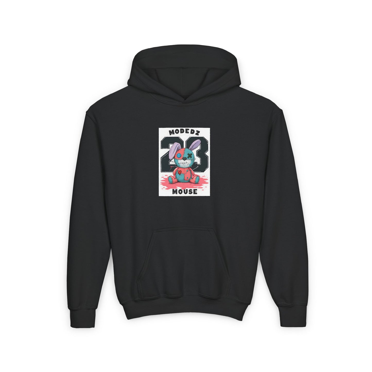 Cool Cartoon Bunny Youth Hoodie - Perfect for Fun Days and Celebrations