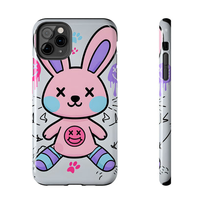 Cute Bunny Tough Phone Case - Durable Cartoon Protection