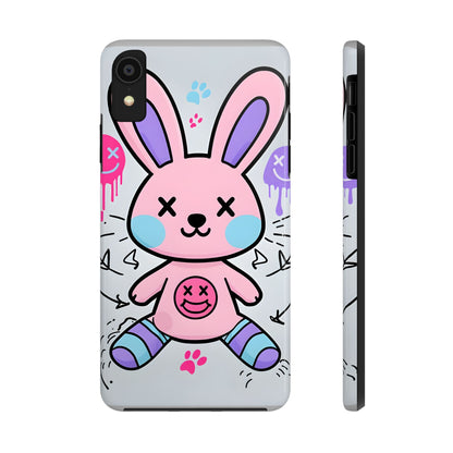 Cute Bunny Tough Phone Case - Durable Cartoon Protection