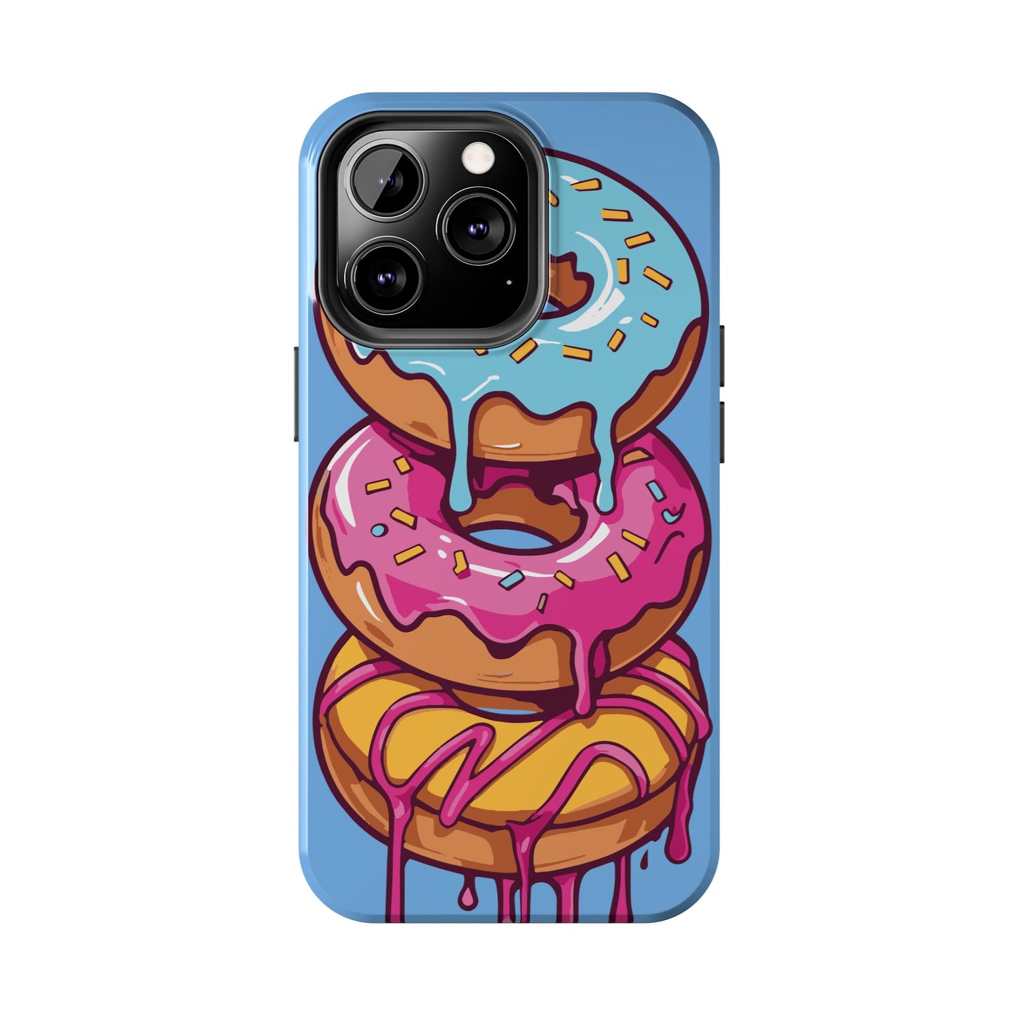 Whimsical Donut Tough Phone Case - Fun & Colorful Protection