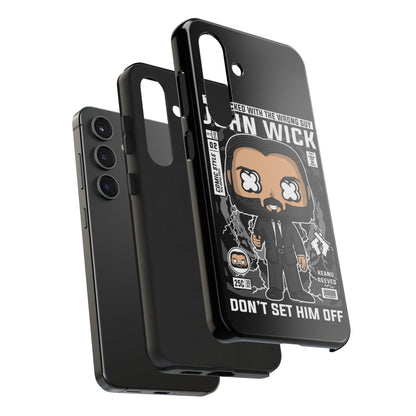 John Wick Tough Phone Case - Don't Set Him Off - Perfect for Action Movie Fans