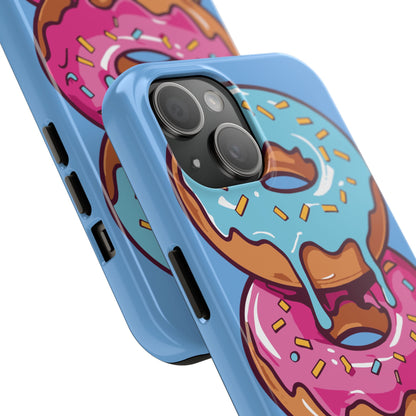 Whimsical Donut Tough Phone Case - Fun & Colorful Protection