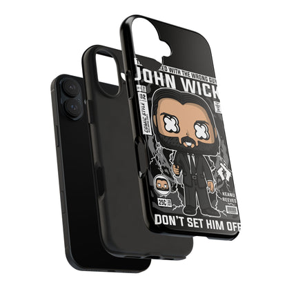 John Wick Tough Phone Case - Don't Set Him Off - Perfect for Action Movie Fans