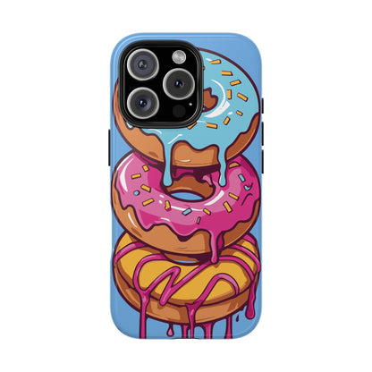 Whimsical Donut Tough Phone Case - Fun & Colorful Protection