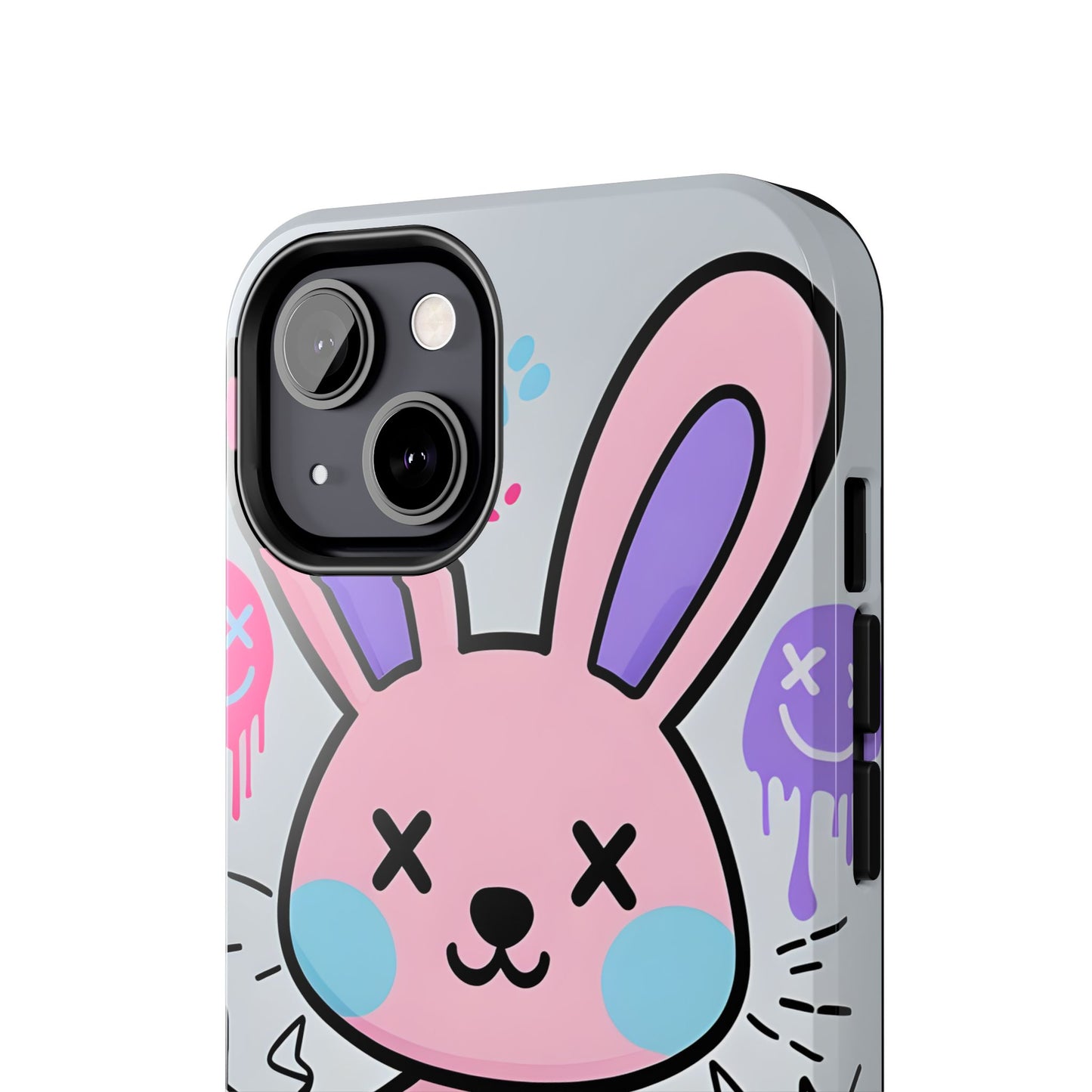 Cute Bunny Tough Phone Case - Durable Cartoon Protection