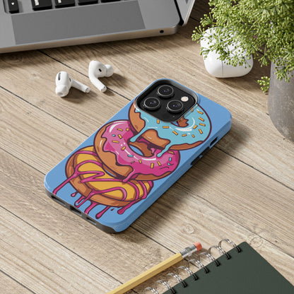 Whimsical Donut Tough Phone Case - Fun & Colorful Protection