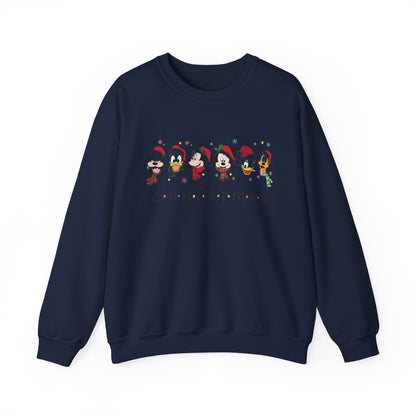 Christmas Character Crewneck Sweatshirt, Holiday Apparel, Sweatshirt, Gift for Him or Her, Winter Fashion