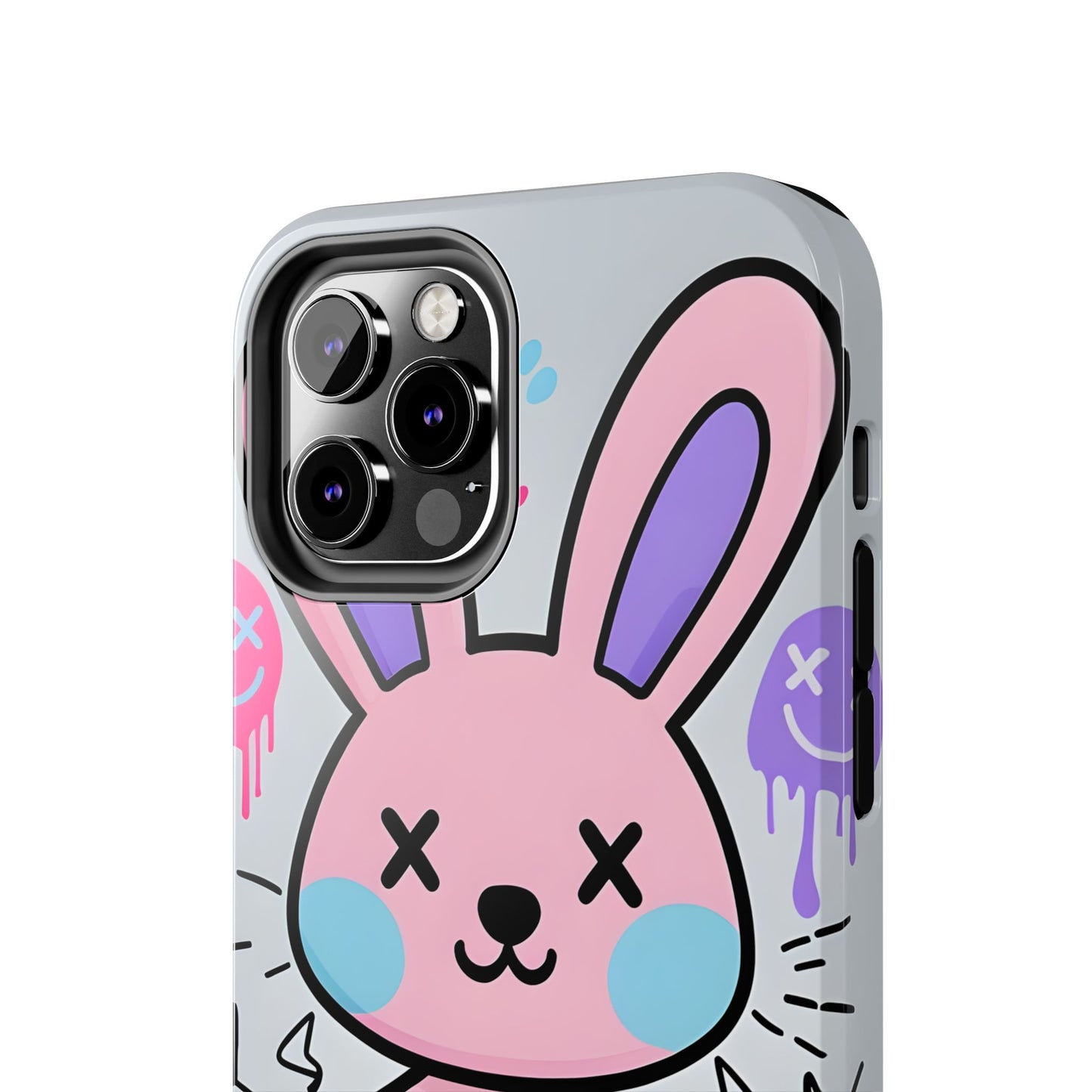 Cute Bunny Tough Phone Case - Durable Cartoon Protection