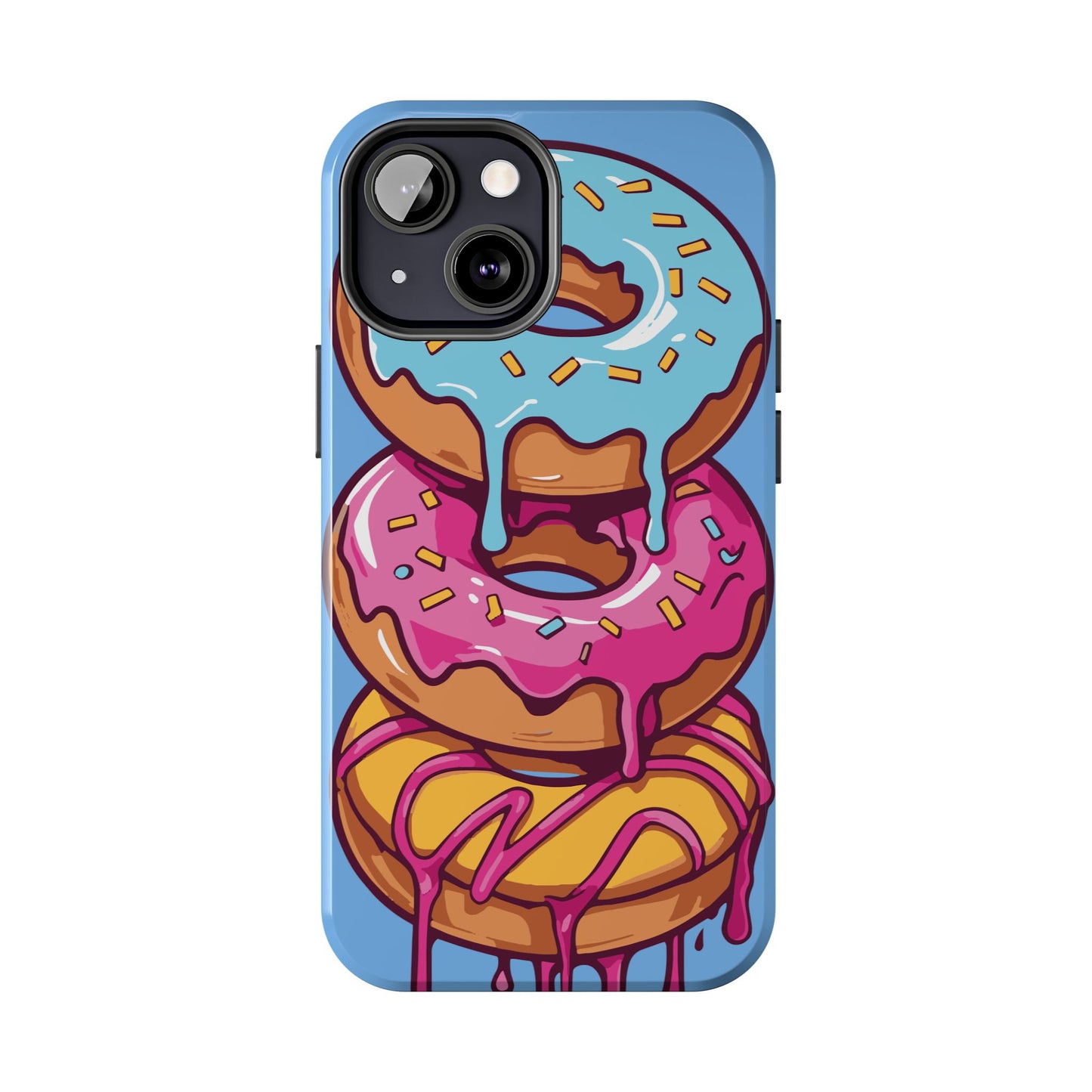 Whimsical Donut Tough Phone Case - Fun & Colorful Protection