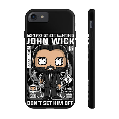 John Wick Tough Phone Case - Don't Set Him Off - Perfect for Action Movie Fans