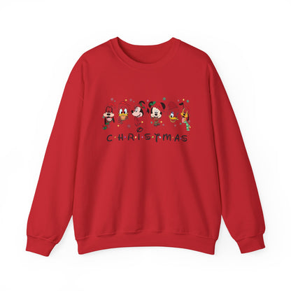 Christmas Character Crewneck Sweatshirt, Holiday Apparel, Sweatshirt, Gift for Him or Her, Winter Fashion